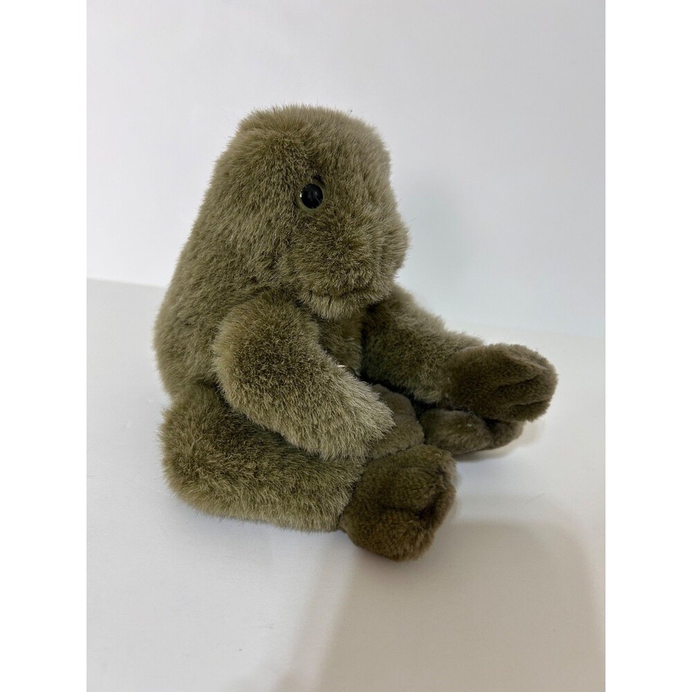 Vintage Gund Frog Ribbit Plush Green with Sound Croaker‎ Stuffed Animal Tags - Picture 6 of 7